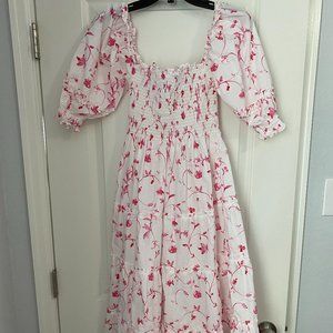 Hill House Home Nesli Nap Dress Rose Botanical XS